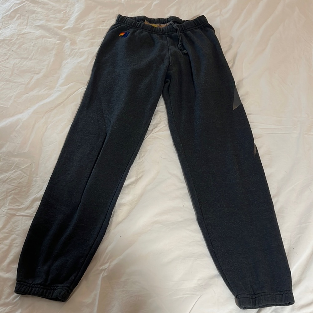 Aviator Nation Sweatpants | Navy w/ lightning bolt | XS